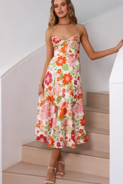 Love Strong Midi Dress Multi