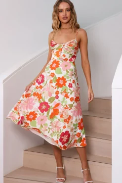Love Strong Midi Dress Multi