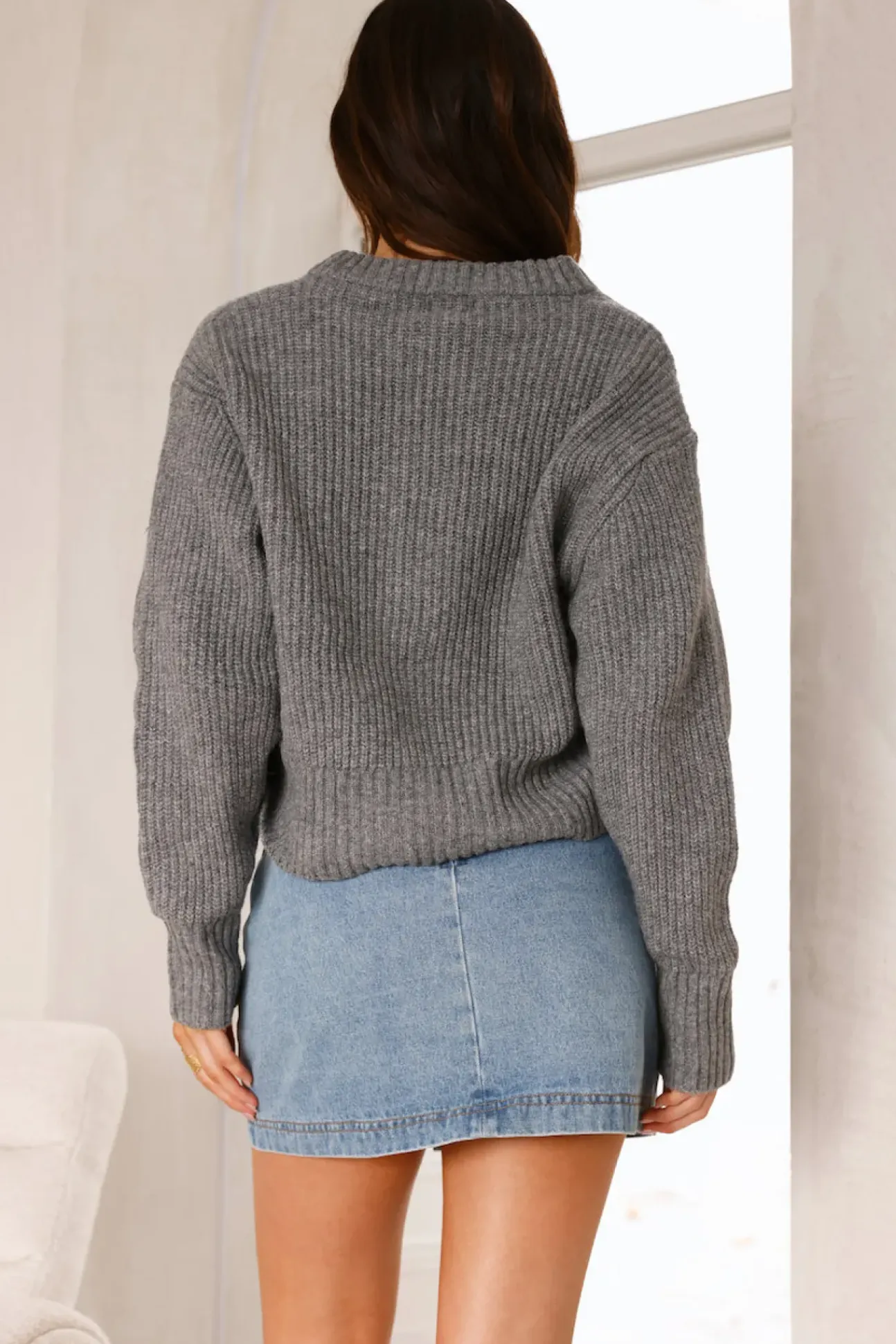 Luella Knit Top Grey