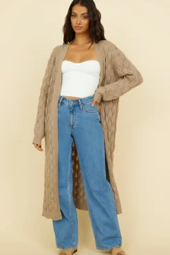 Lullaby Dreams Knit Cardigan Brown