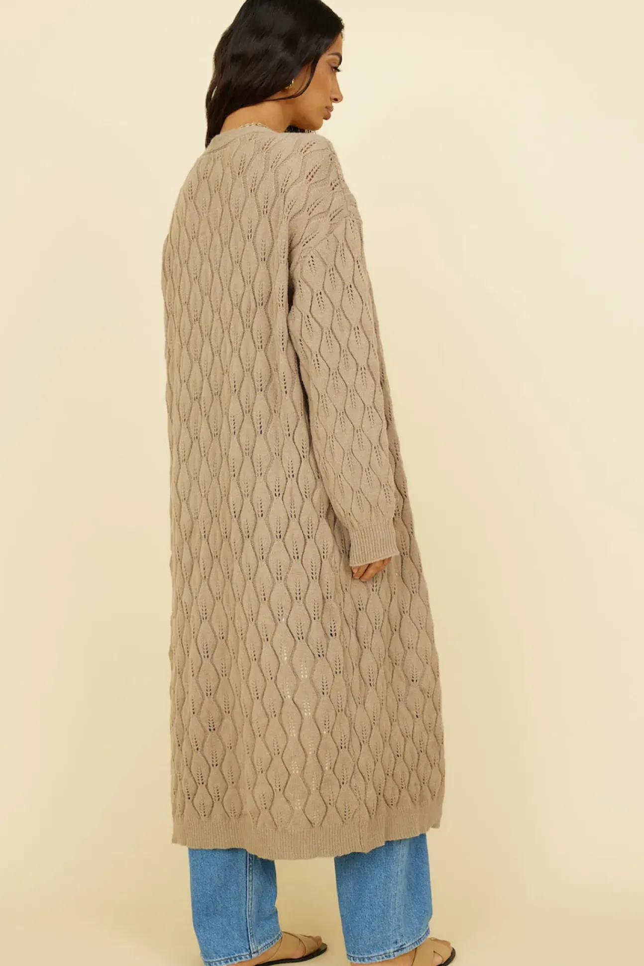 Lullaby Dreams Knit Cardigan Brown