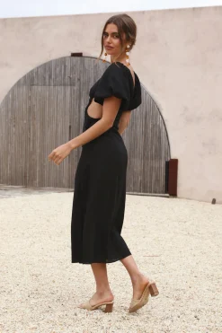 Luna Eclipse Maxi Dress Black