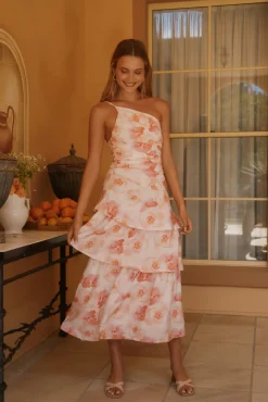 Lush Cascade Pink Floral Maxi Dress