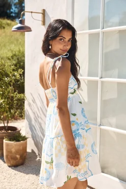 Ma Cherie Mini Dress Blue