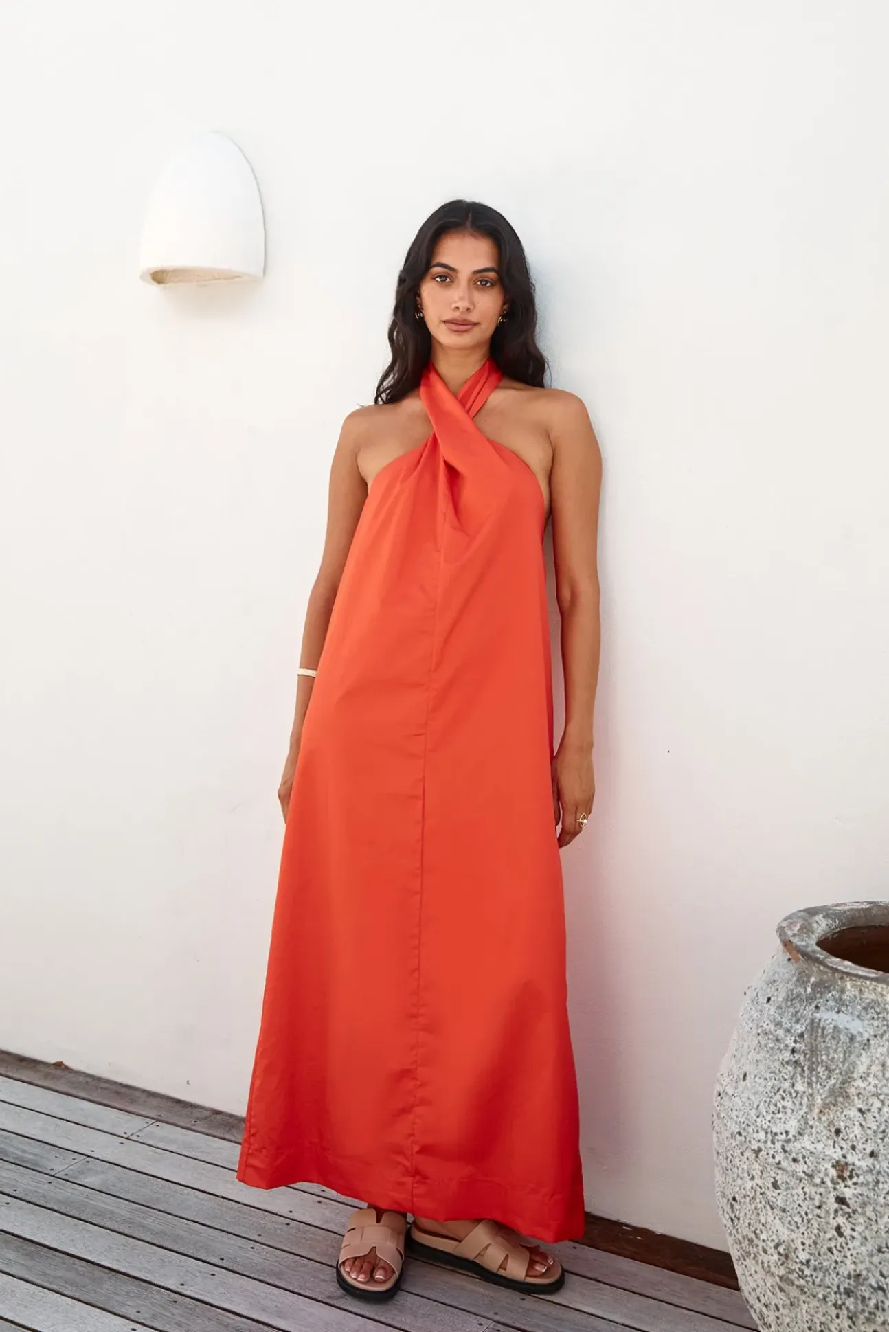 MADISON THE LABEL Amber Maxi Dress Flame