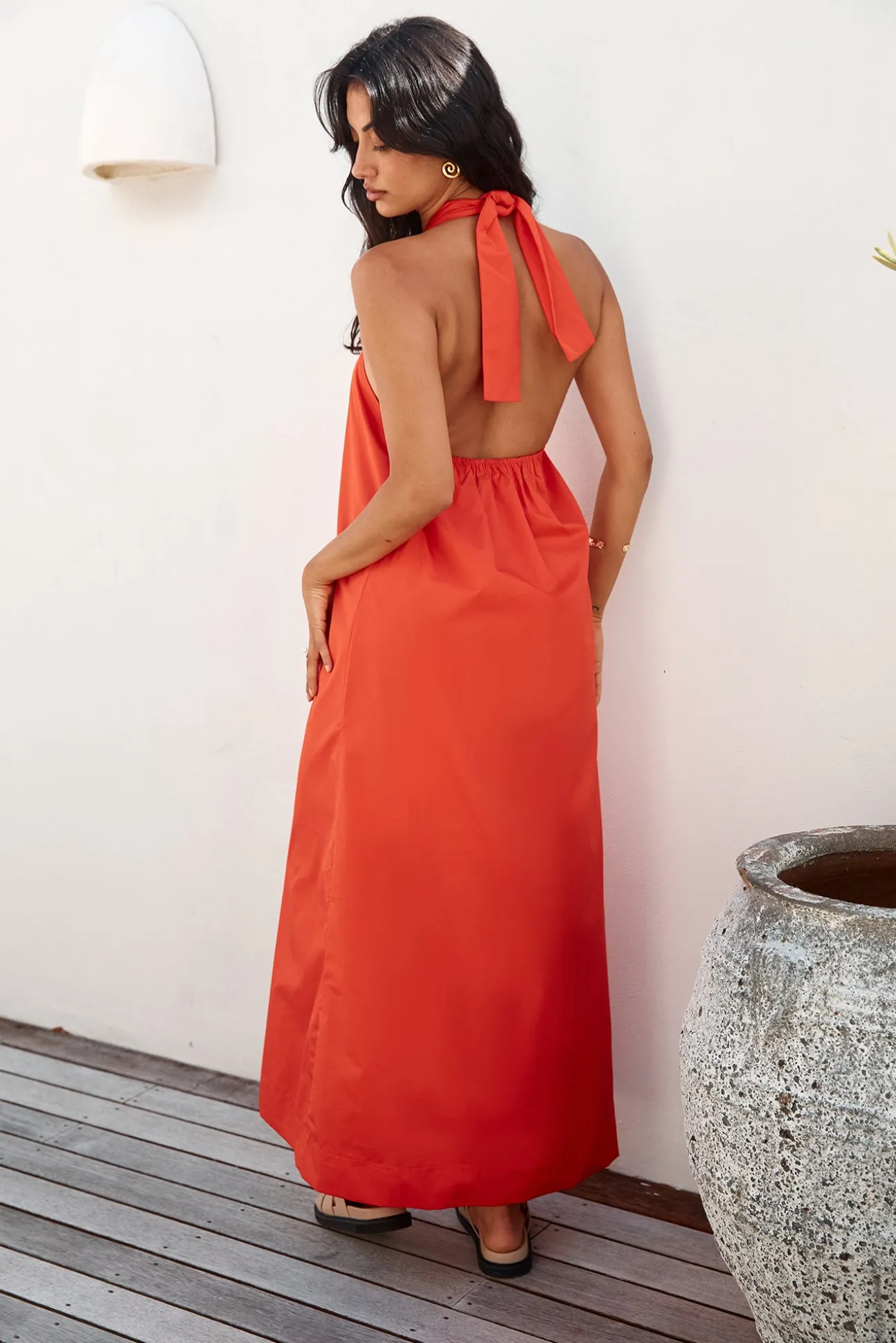 MADISON THE LABEL Amber Maxi Dress Flame