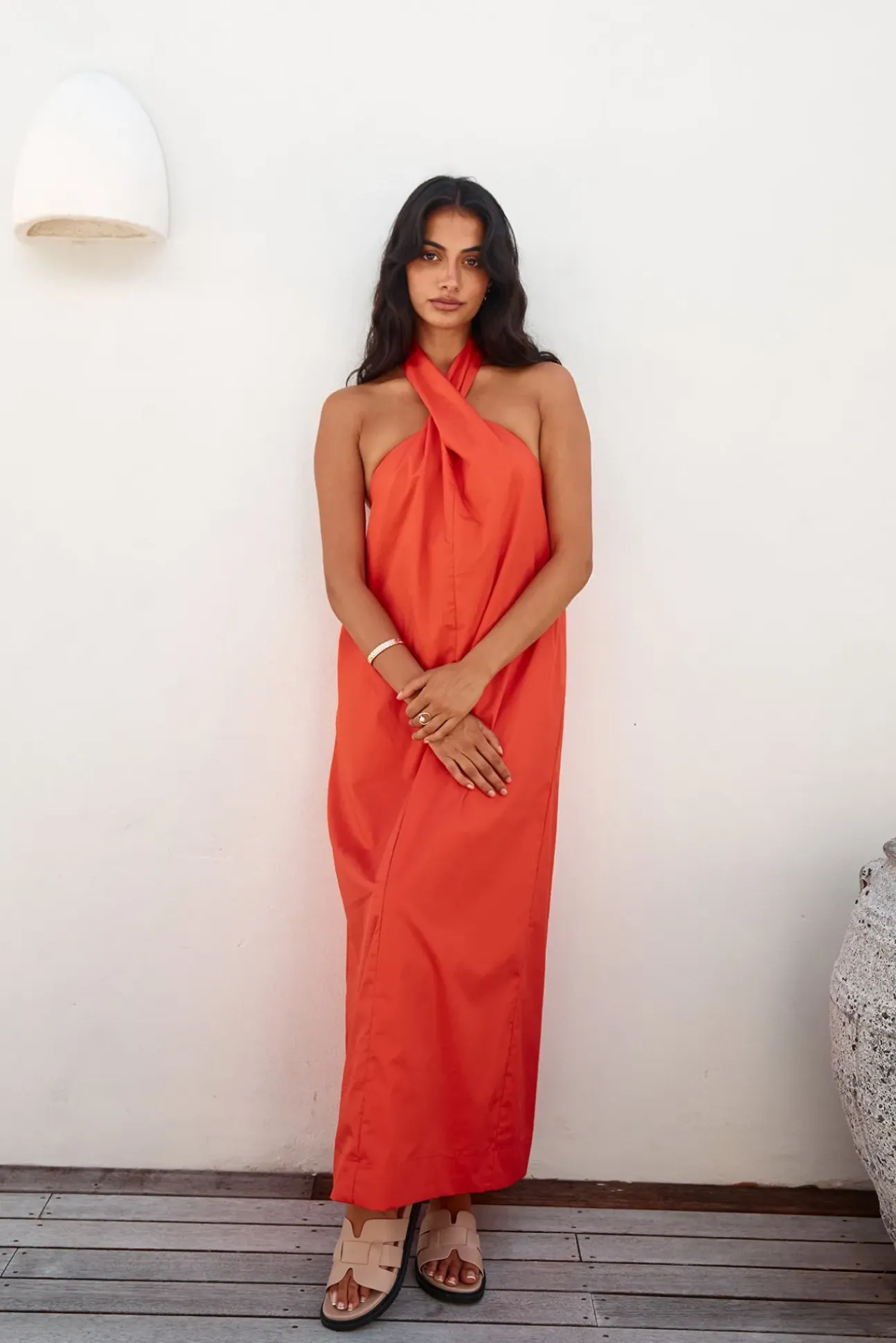 MADISON THE LABEL Amber Maxi Dress Flame