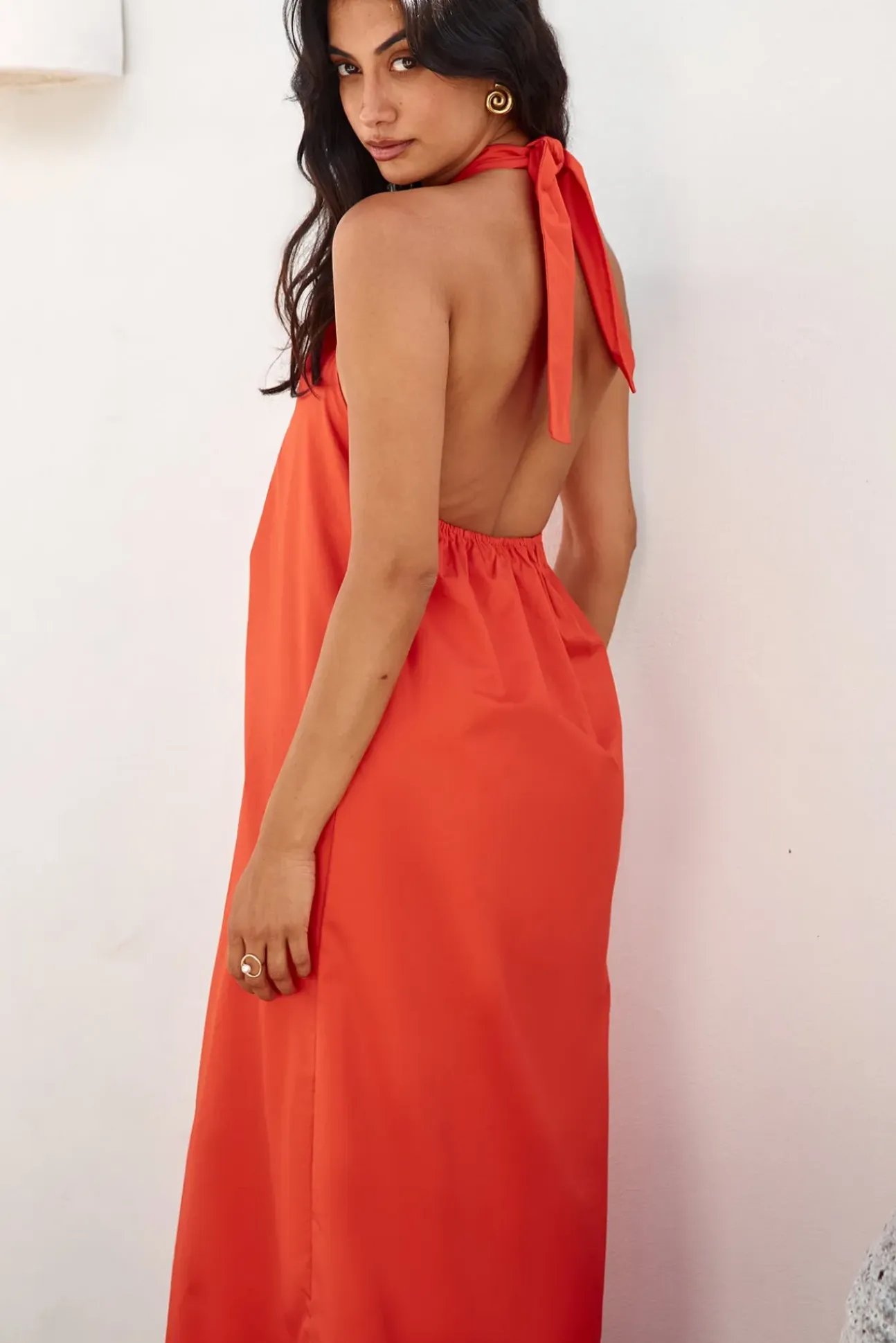 MADISON THE LABEL Amber Maxi Dress Flame