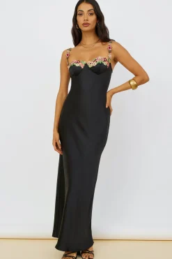 Magnetic Forces Maxi Dress Black