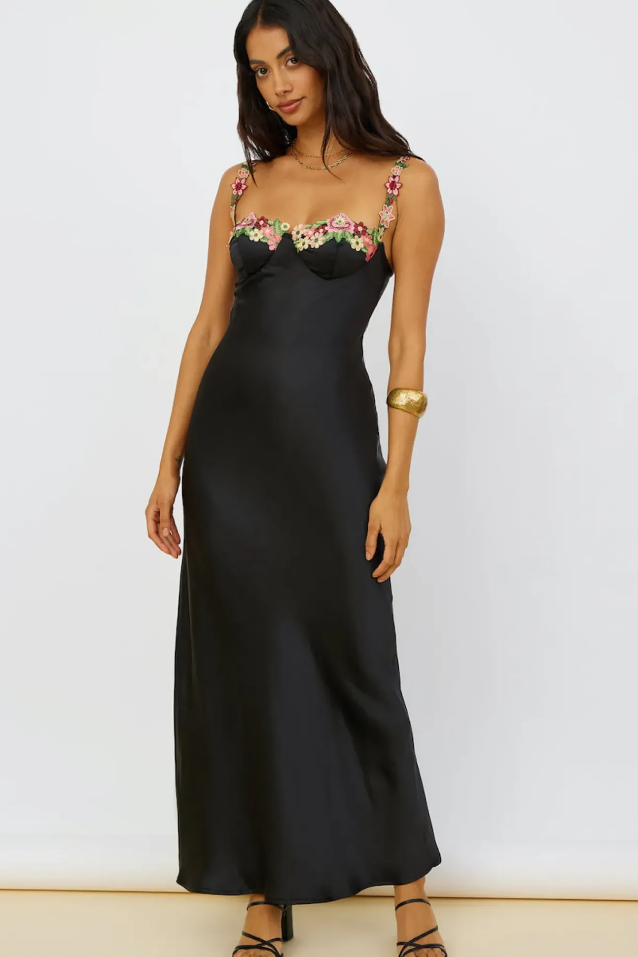 Magnetic Forces Maxi Dress Black