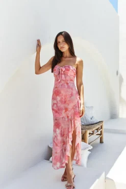 Majorca Strapless Midi Pink