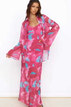 Make Up My Mind Maxi Dress Pink