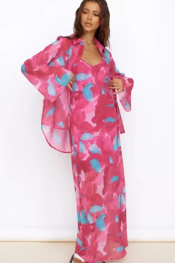 Make Up My Mind Maxi Dress Pink