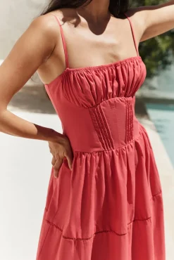 Mandy More Maxi Dress Red
