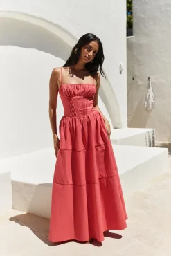 Mandy More Maxi Dress Red