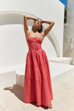 Mandy More Maxi Dress Red