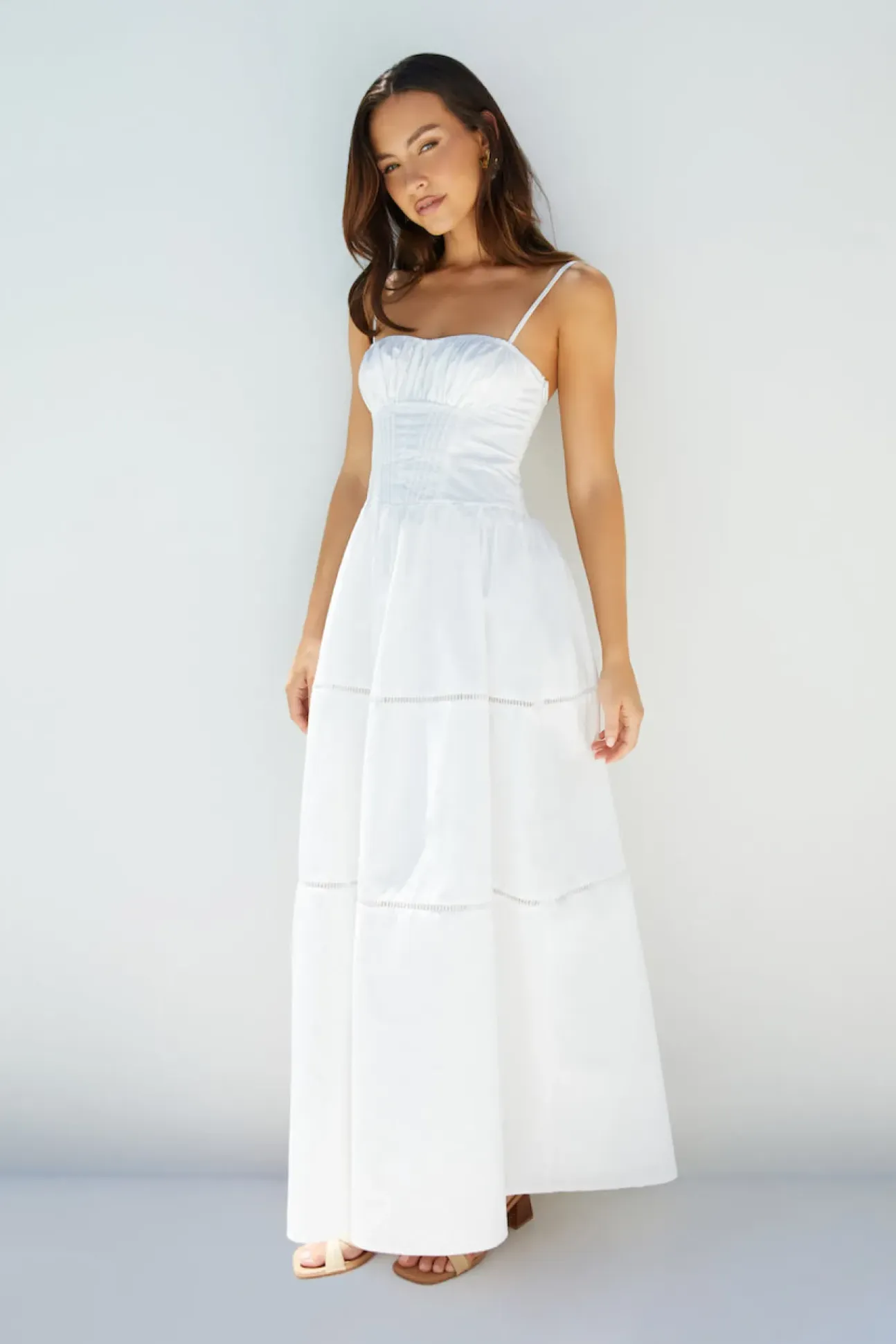 Mandy More Maxi Dress White