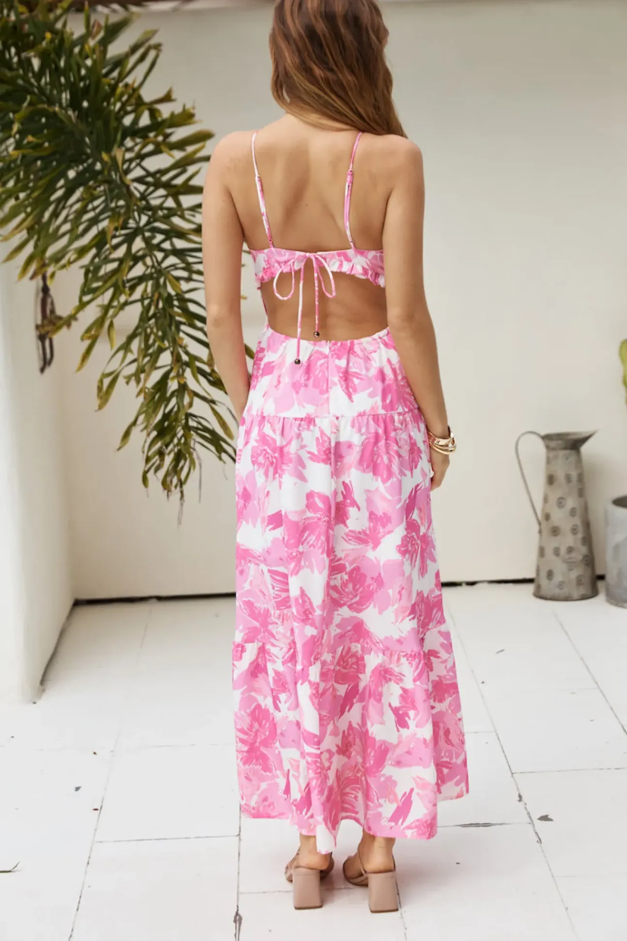 Maybe Another Life Maxi Dress Pink