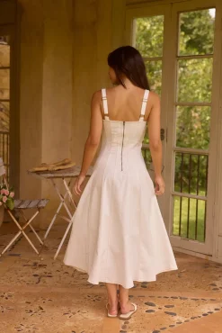 Meadow Breeze Maxi Dress White