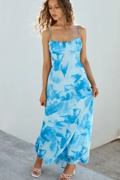 Mi Bonita Maxi Dress Blue