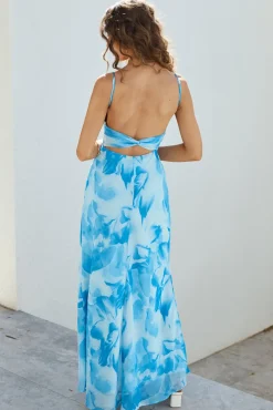 Mi Bonita Maxi Dress Blue