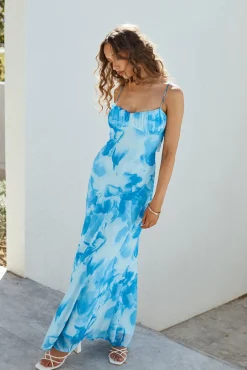 Mi Bonita Maxi Dress Blue