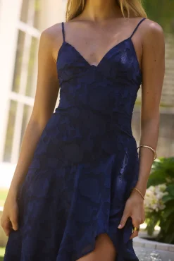 Midnight Drinks Midi Dress Navy