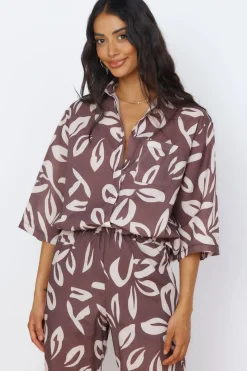 Midnight Enchantment Top Brown