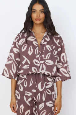 Midnight Enchantment Top Brown