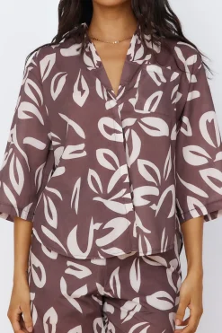 Midnight Enchantment Top Brown