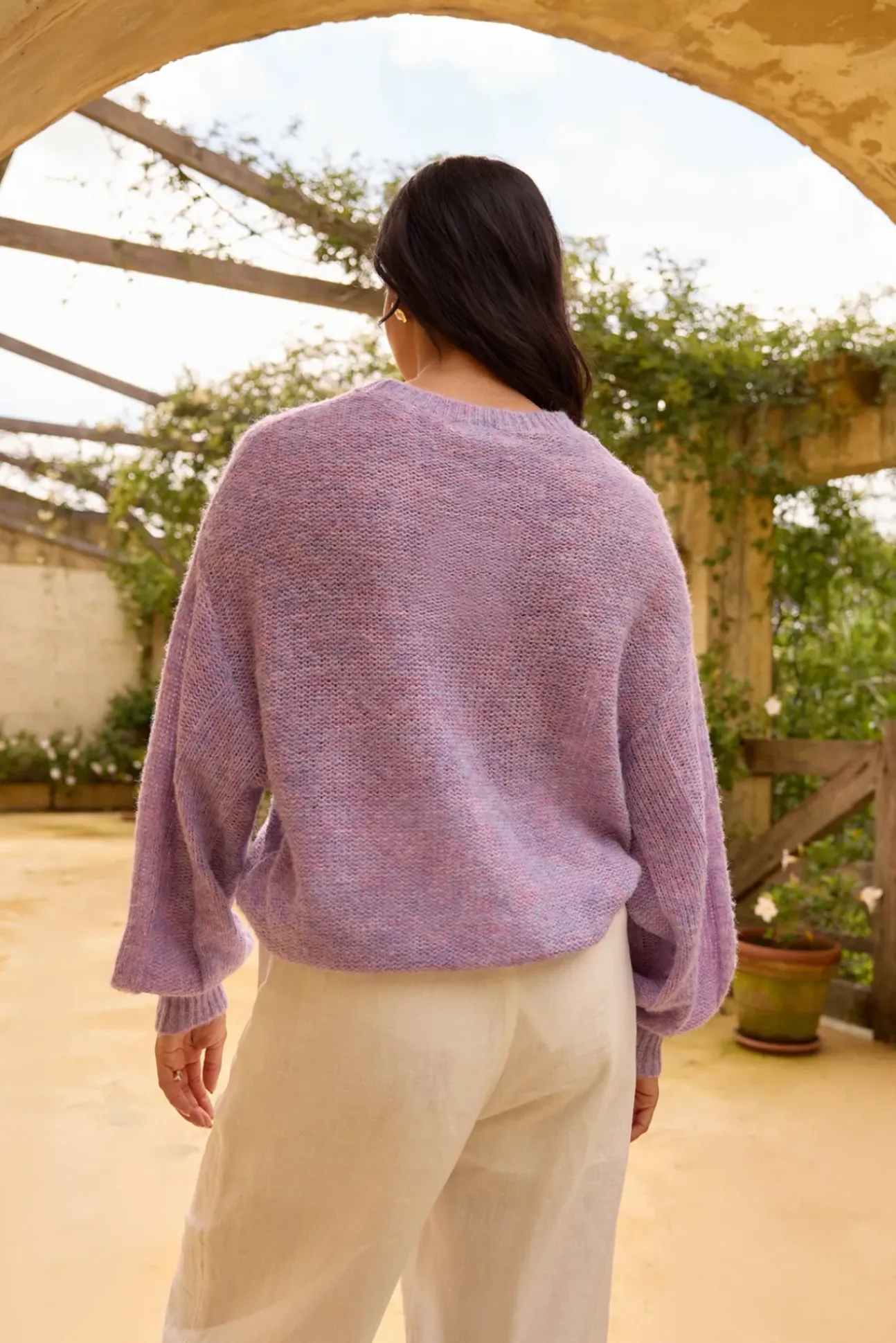 Mikale Knit Jumper Purple