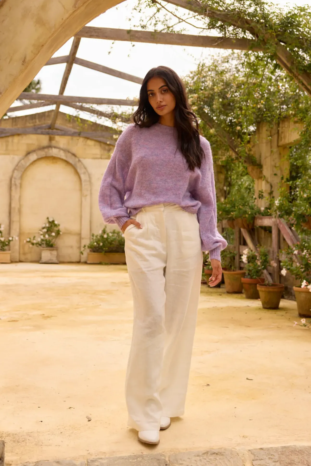 Mikale Knit Jumper Purple