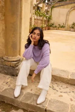 Mikale Knit Jumper Purple