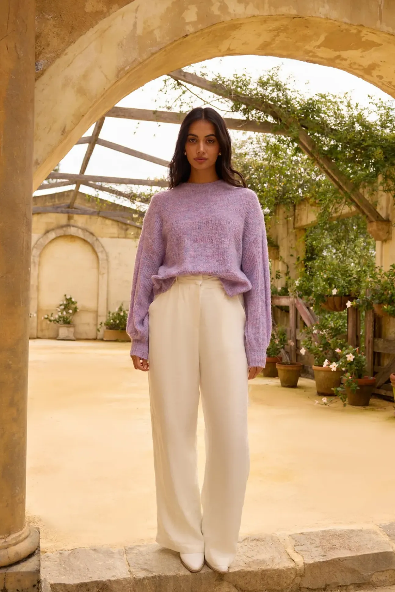 Mikale Knit Jumper Purple