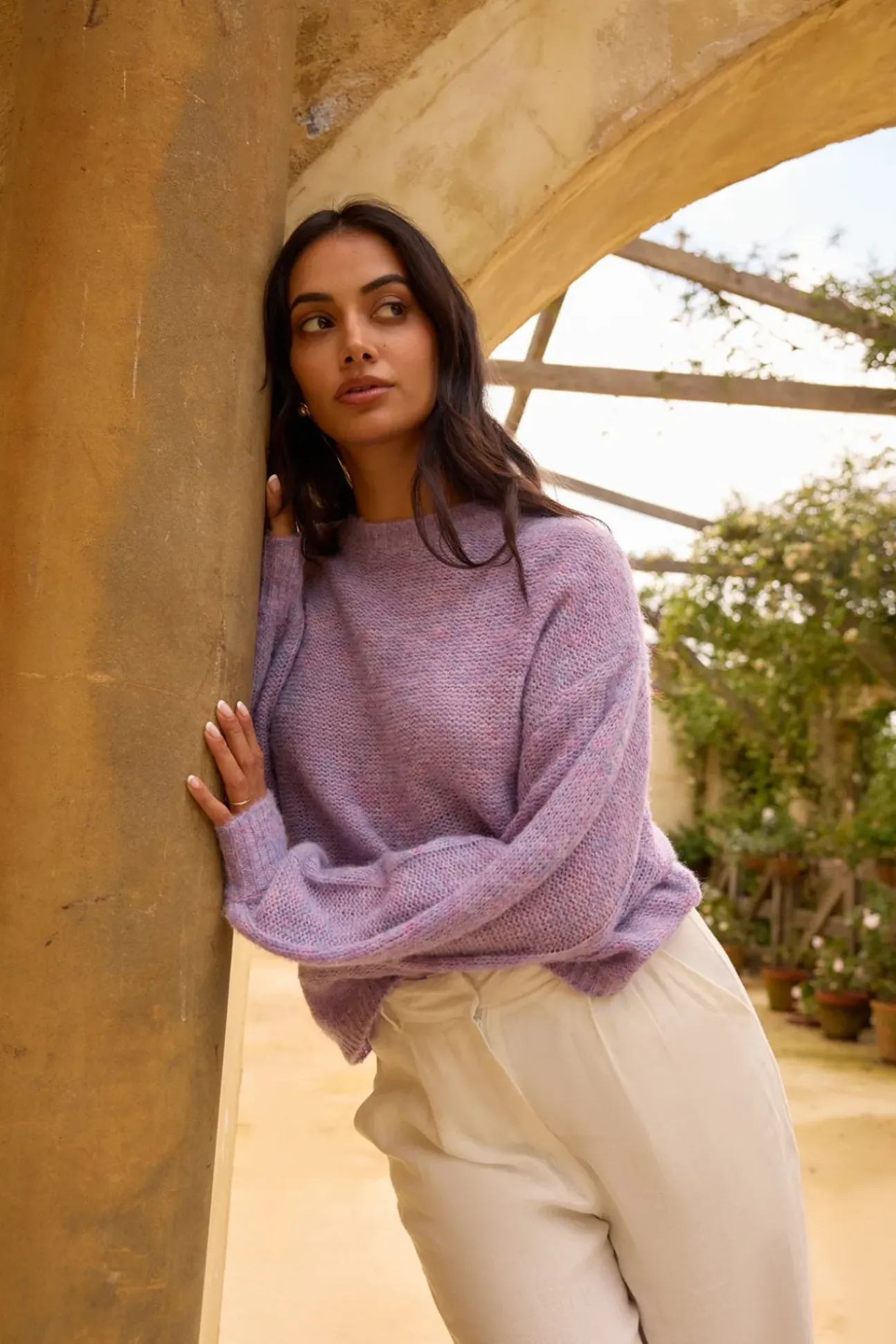 Mikale Knit Jumper Purple