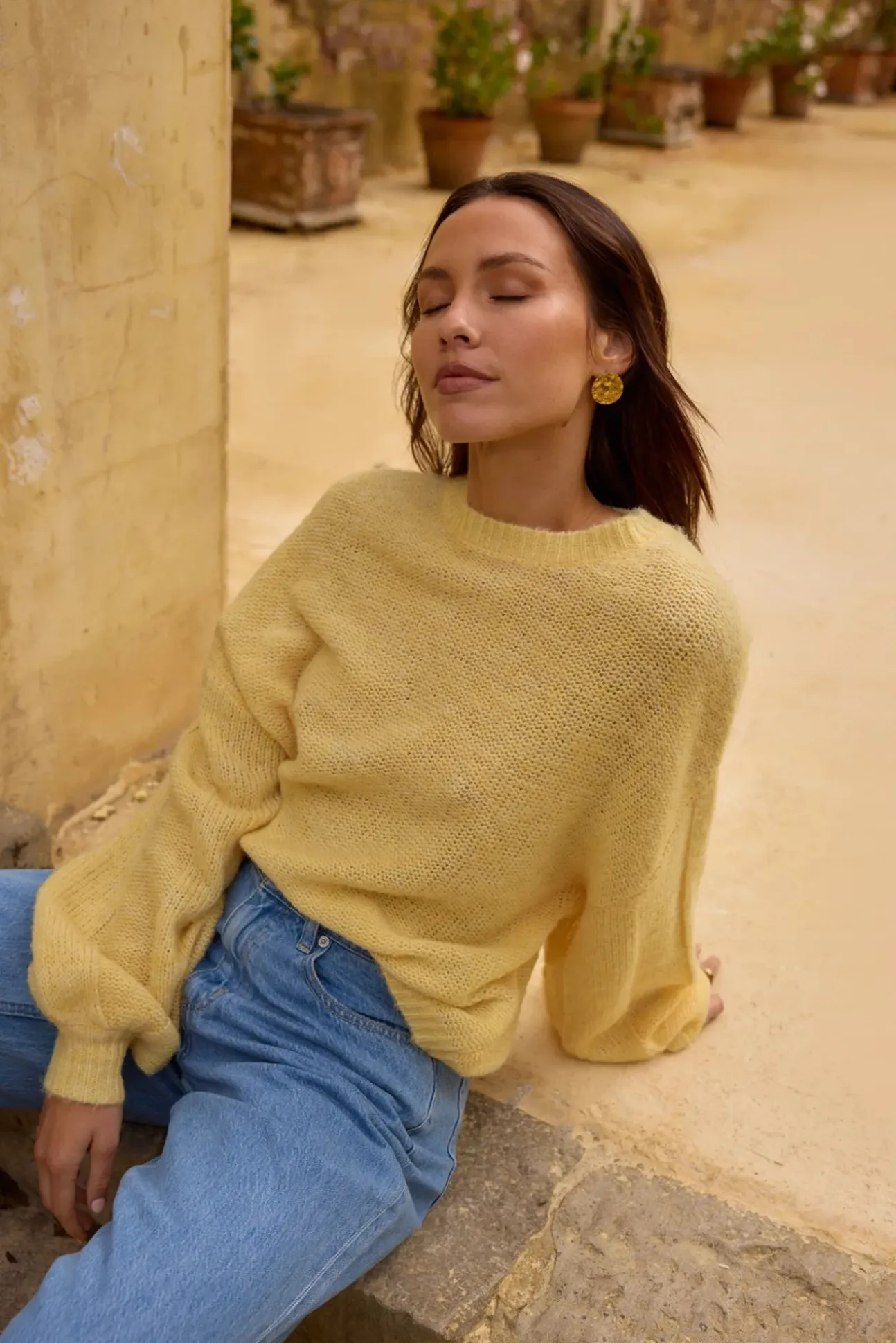 Mikale Knit Jumper Yellow