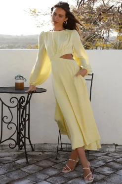 Miles Apart Maxi Dress Yellow