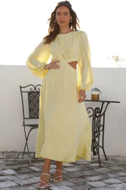 Miles Apart Maxi Dress Yellow