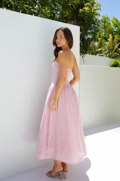 Mimi Moments Strapless Maxi Dress Pink
