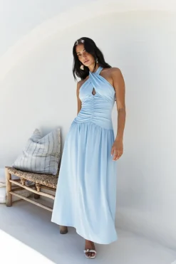 Mocha Moments Maxi Dress Blue