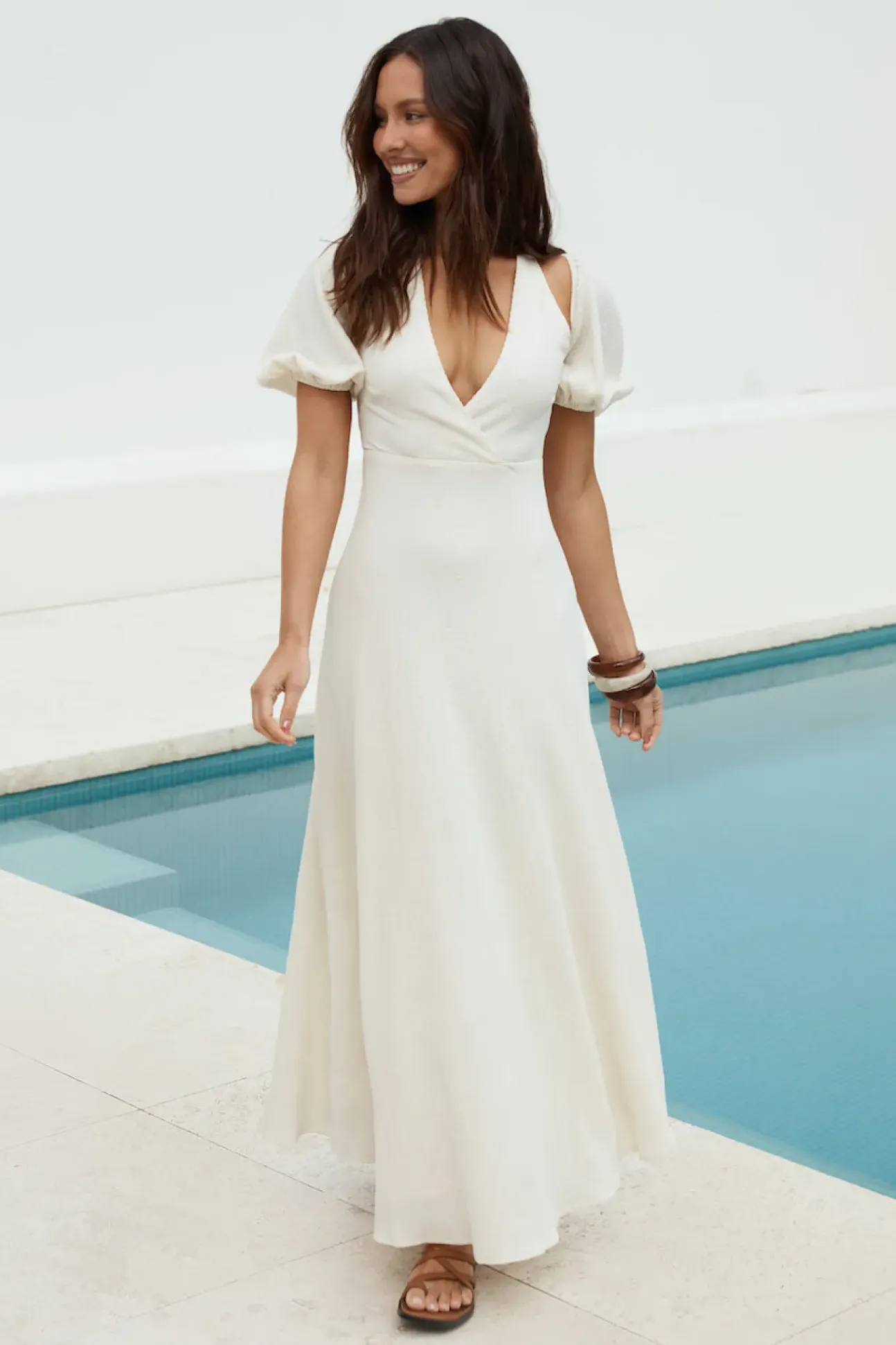 Moments Of Magic Maxi Dress Cream