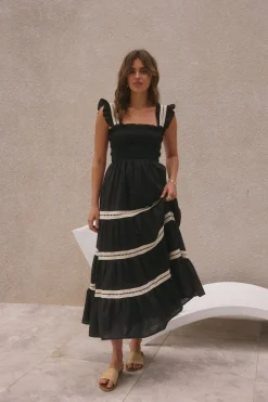 Monica Maxi Dress Black