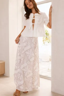 Mood For Love Maxi Skirt Terracotta
