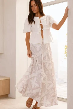Mood For Love Maxi Skirt Terracotta
