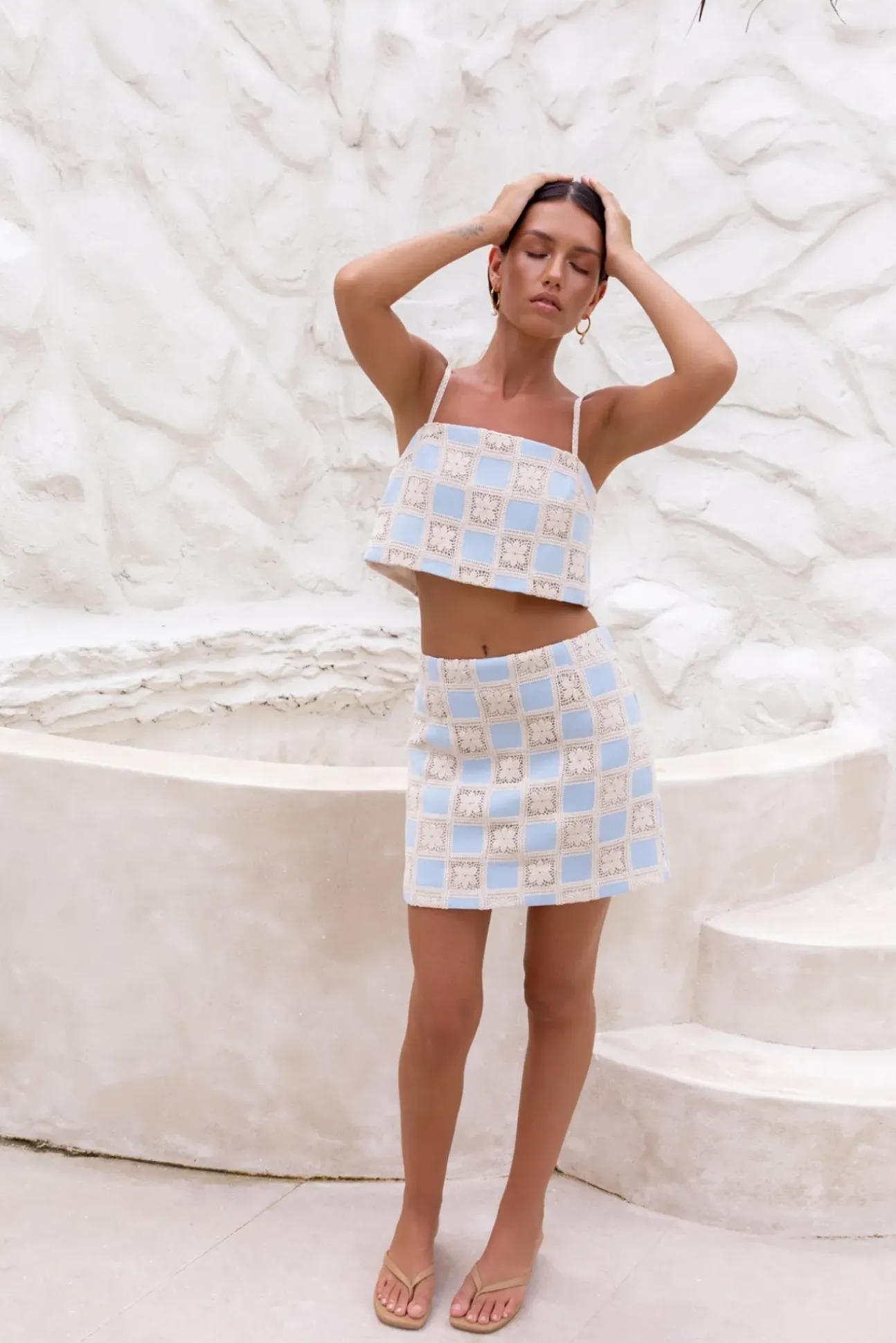 Moonlight Bay Crop Top Blue