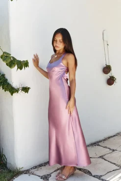 Moonlit Sway Midi Dress Purple