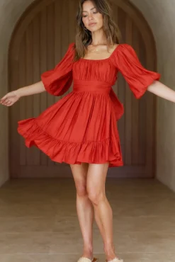 Moonstone Dress Red