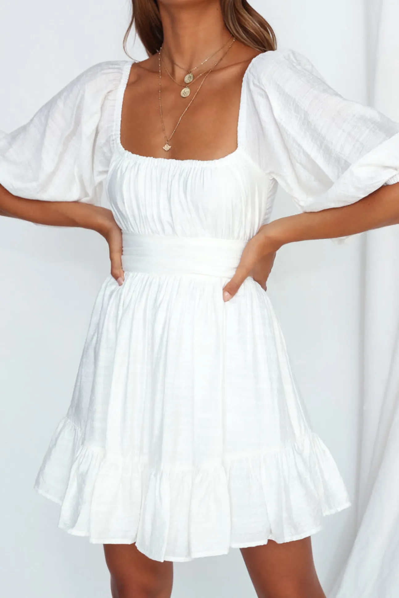Moonstone Dress White