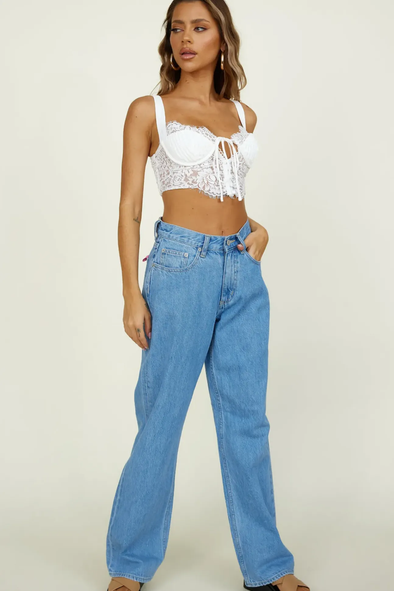Move With Grace Crop Top White