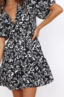 Mystic Sunrise Dress Black